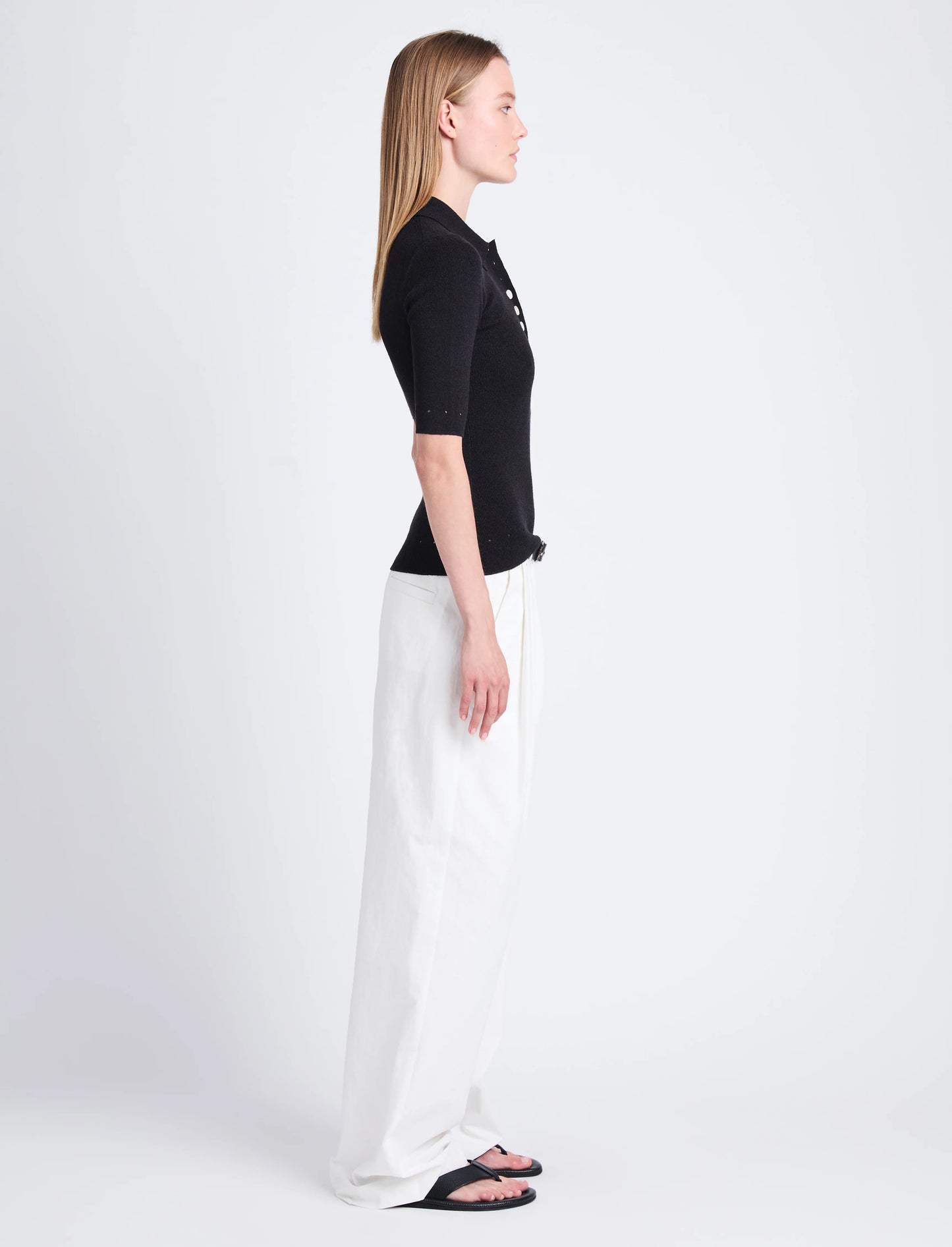 Helena Pant in Solid Crinkle Cotton