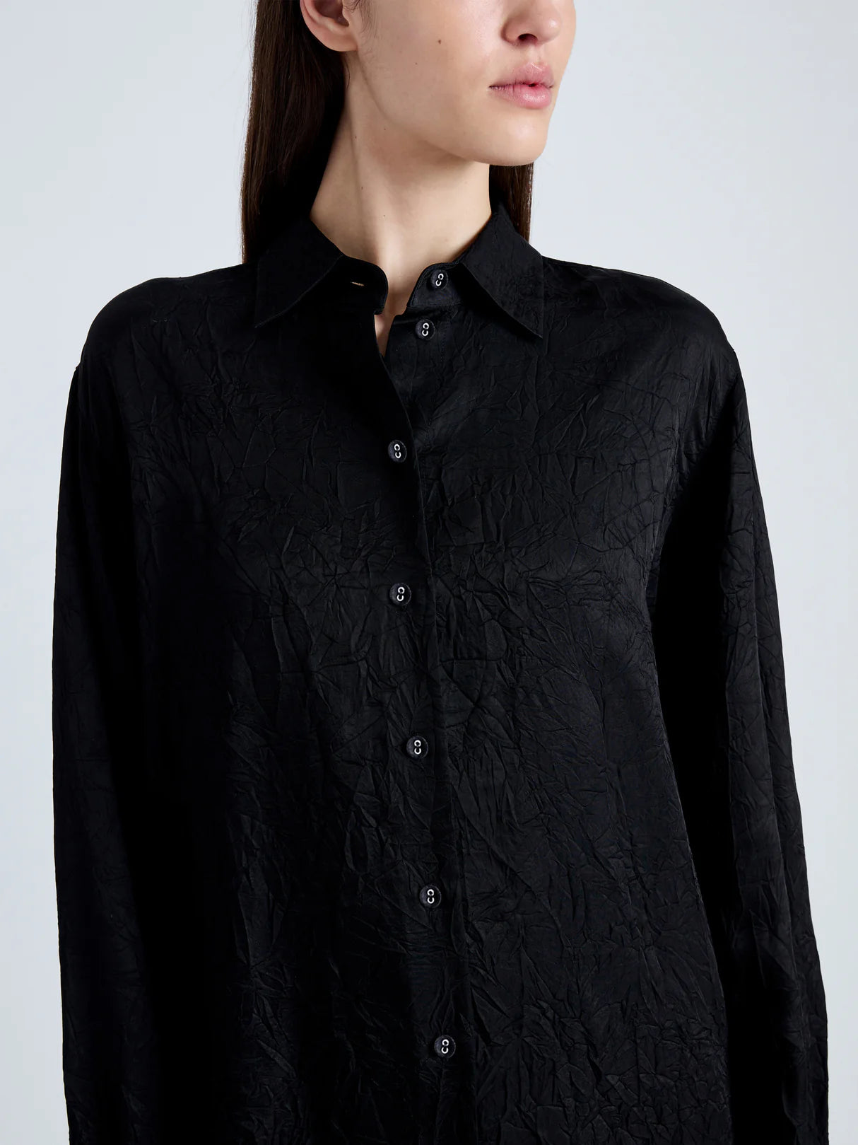 Hall Shirt in Crinkle Flou