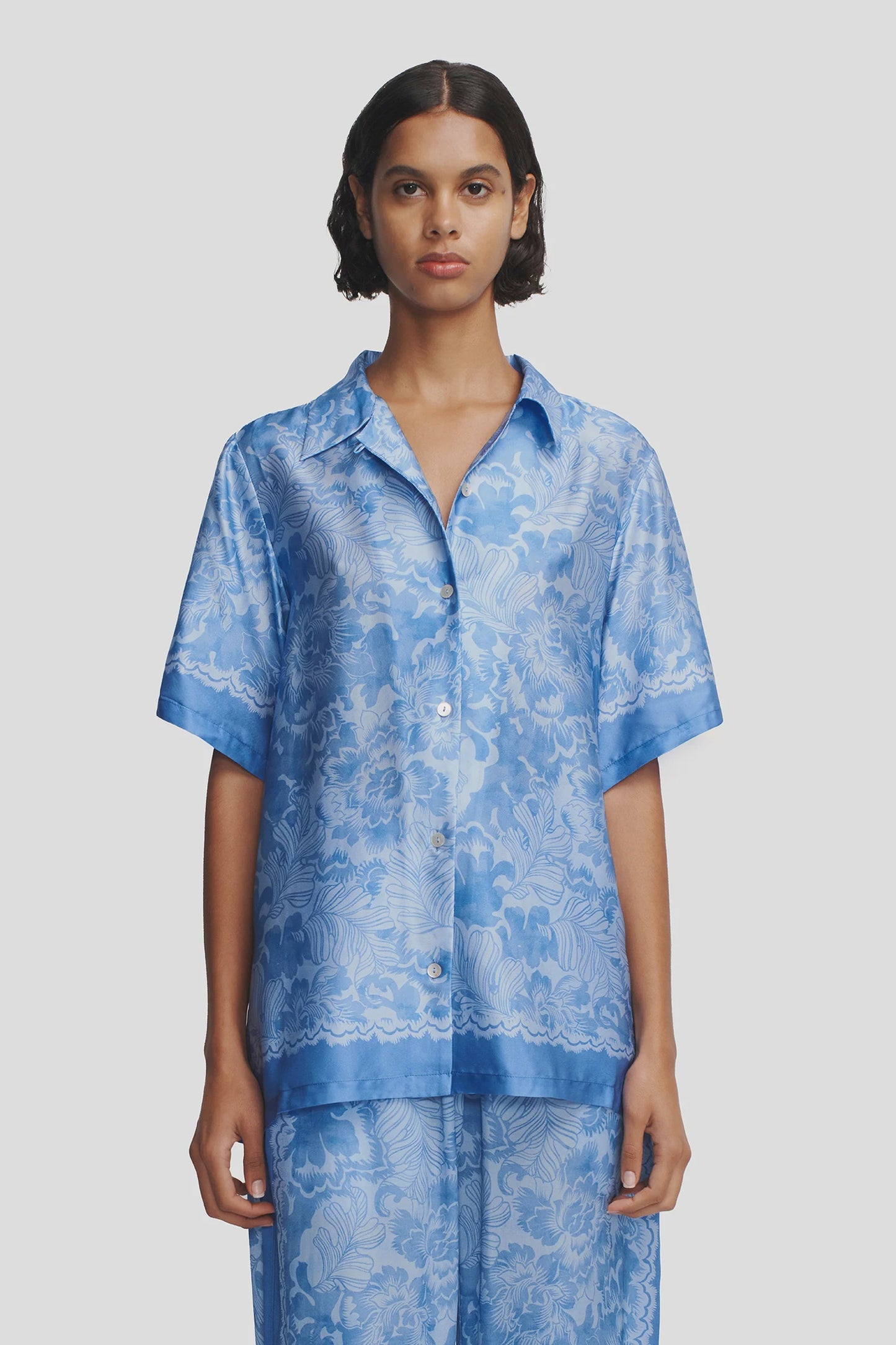 Zinnia Shirt - Blue Crush