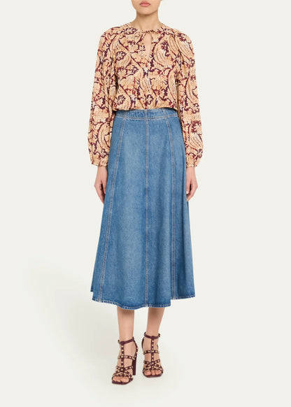 Brea Long Sleeve Blouse Amaranthus