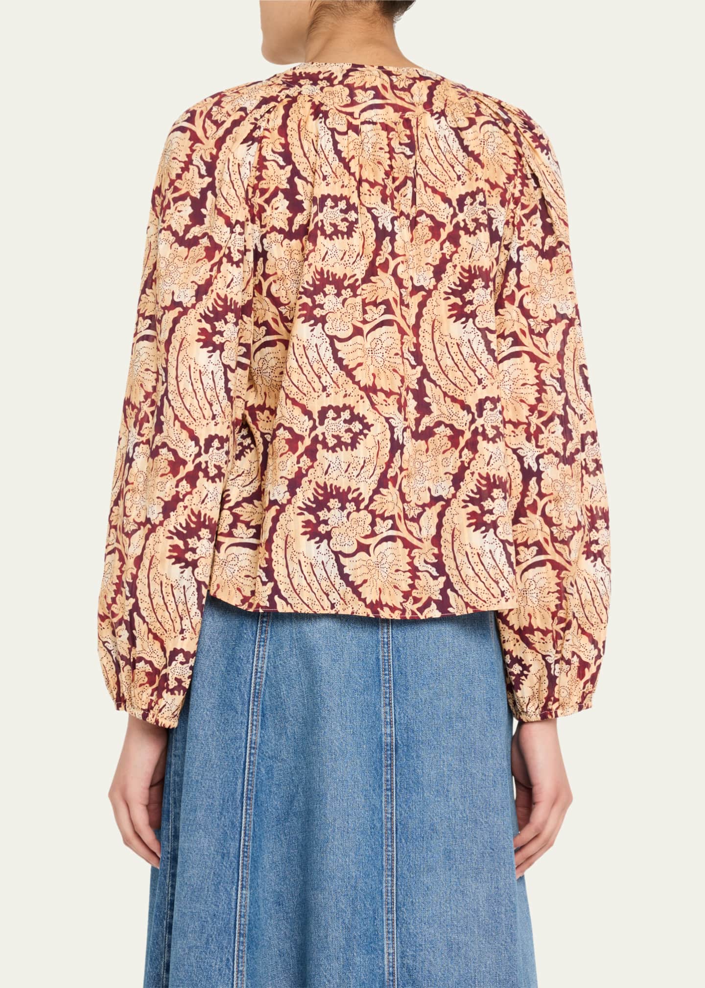 Brea Long Sleeve Blouse Amaranthus