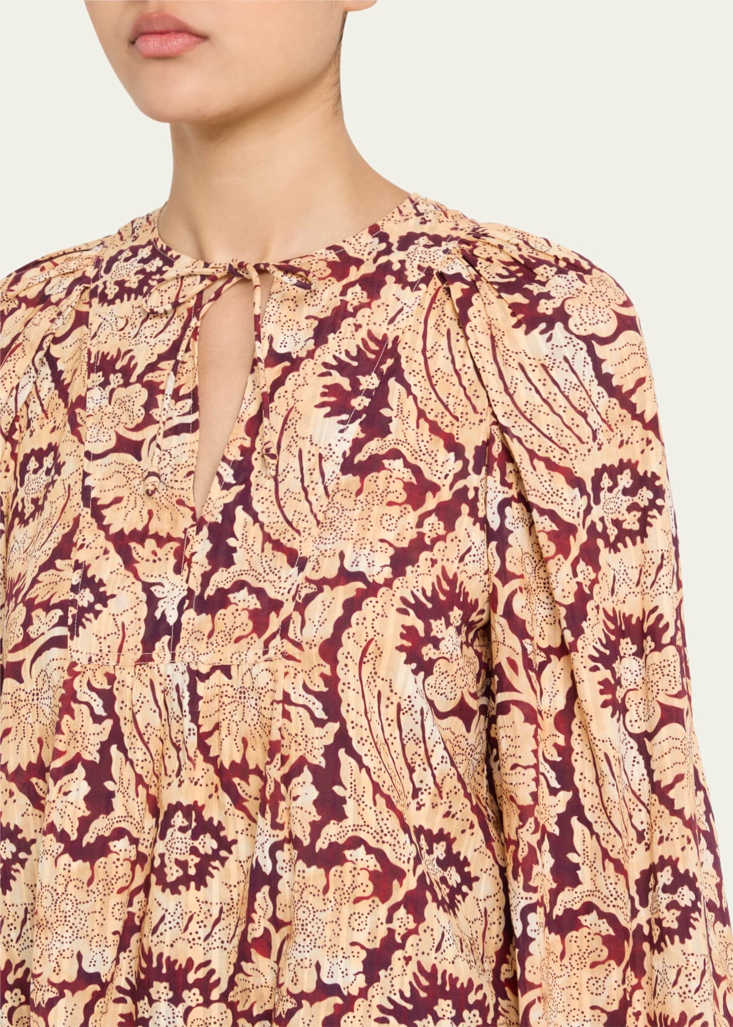 Brea Long Sleeve Blouse Amaranthus