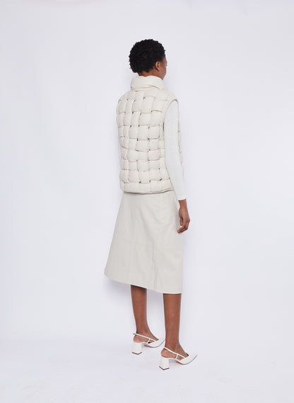 Woven Vest Ivory