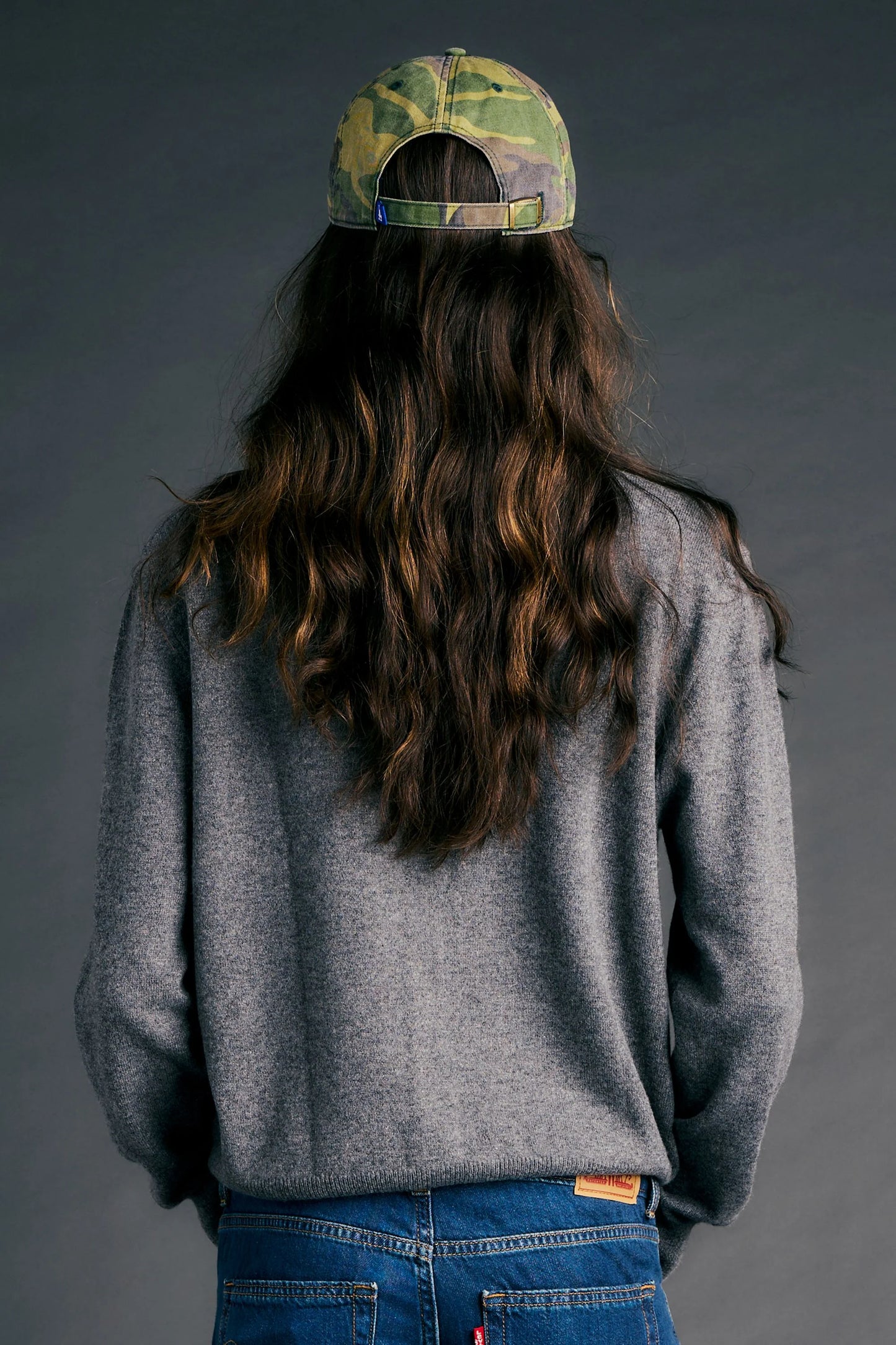 Posy Cashmere Cardigan Grey Marle