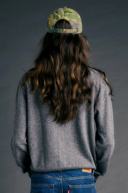 Posy Cashmere Cardigan Grey Marle
