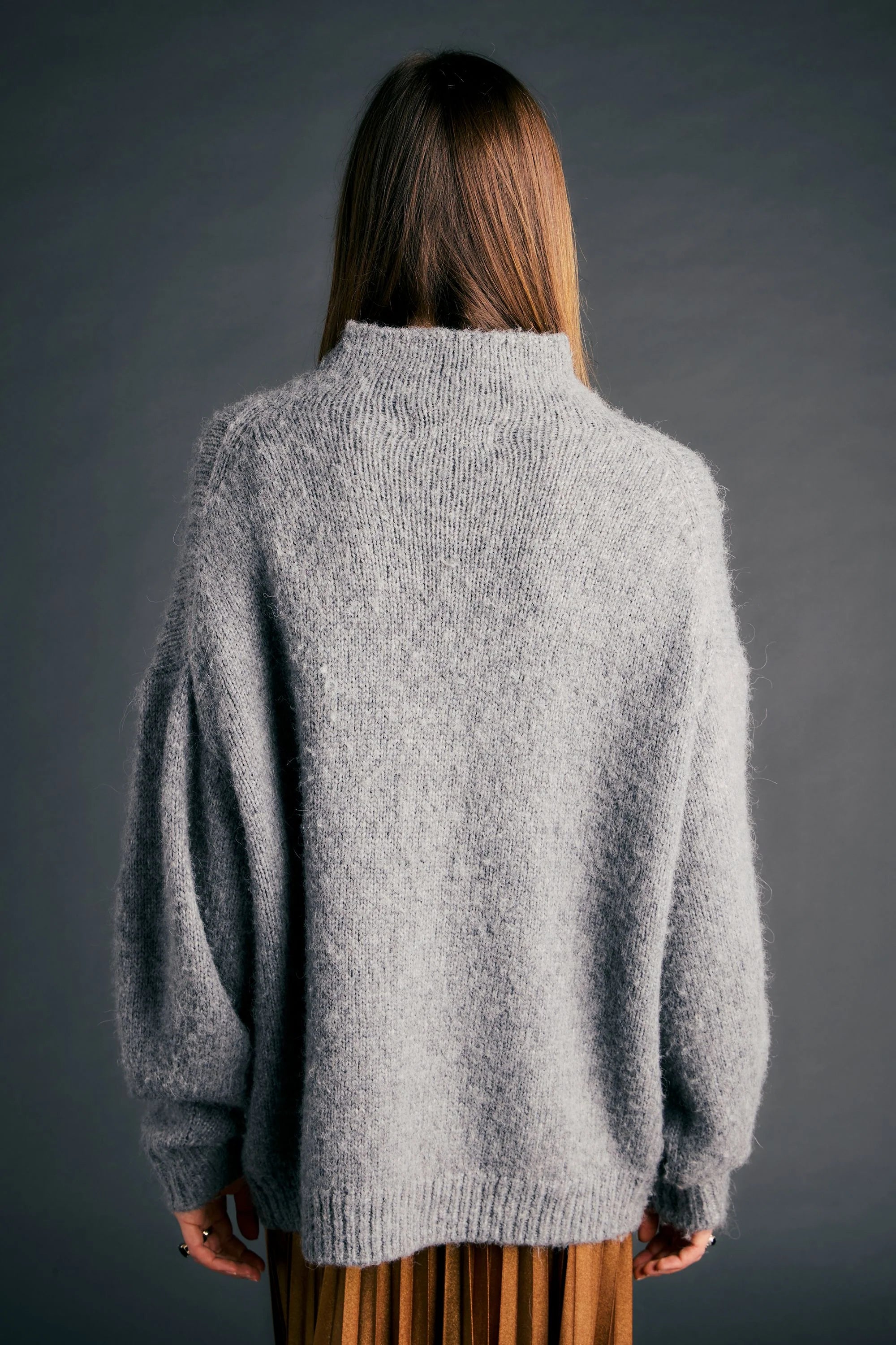 Runaway Rope Sweater Grey Marle