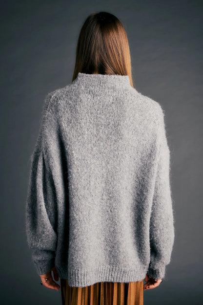 Runaway Rope Sweater Grey Marle