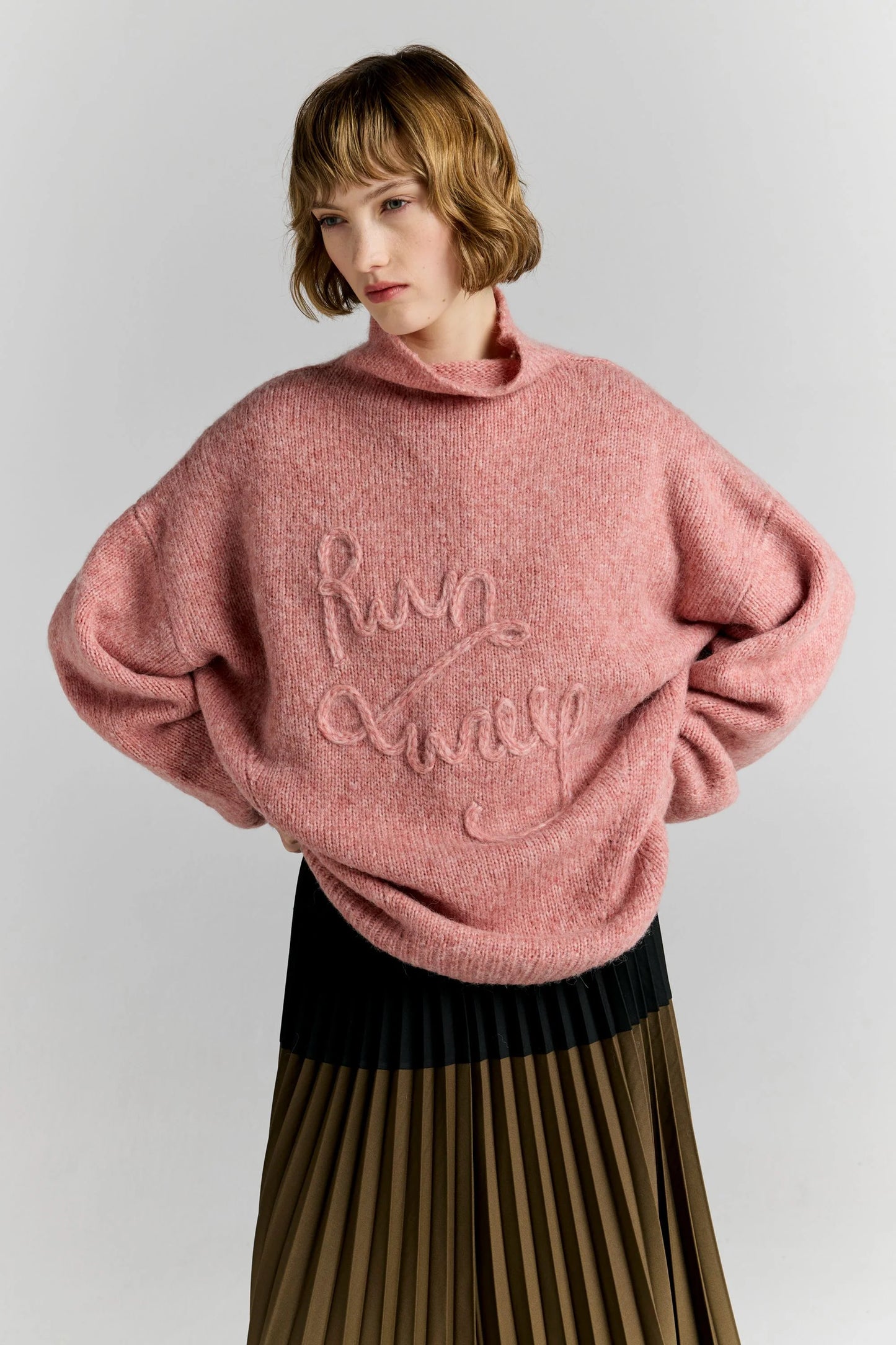 Runaway Rope Sweater Pink