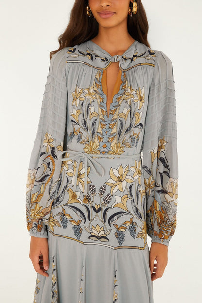 Stained Glass Beauty Long Sleeve Maxi Dress