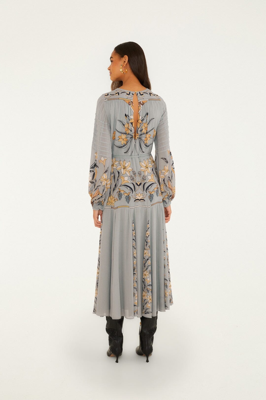 Stained Glass Beauty Long Sleeve Maxi Dress