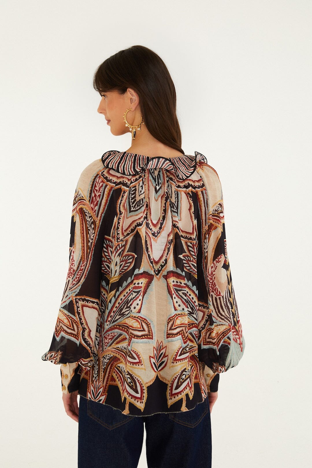 Tapestry Dream Ties Long Sleeve Blouse
