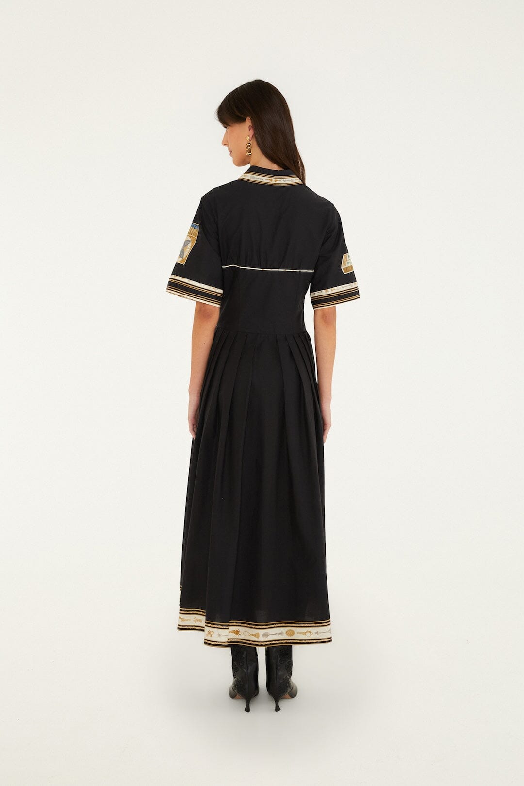 Vintage Souvenirs Black Midi Dress