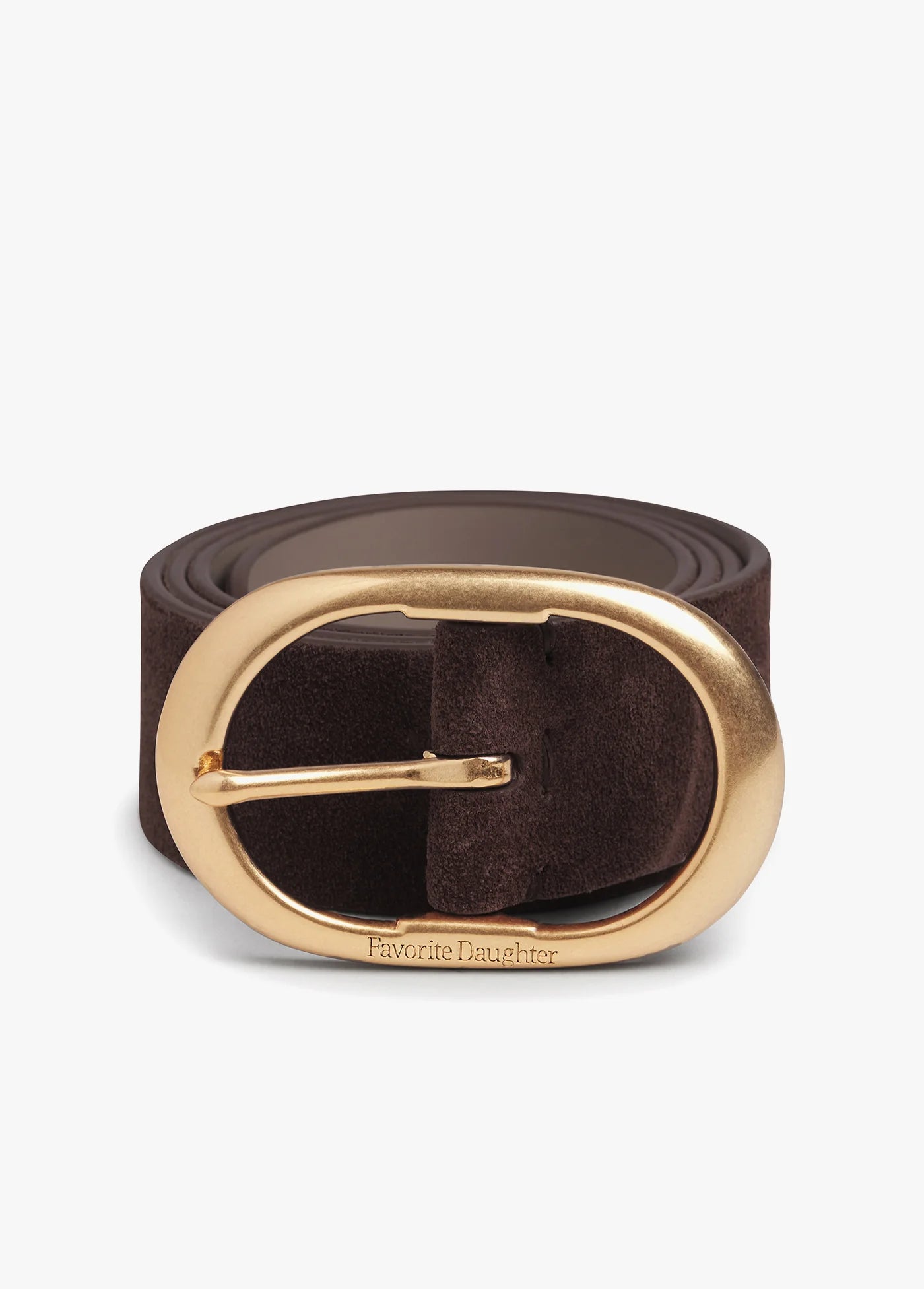 The Suede Jean Belt Chocolate