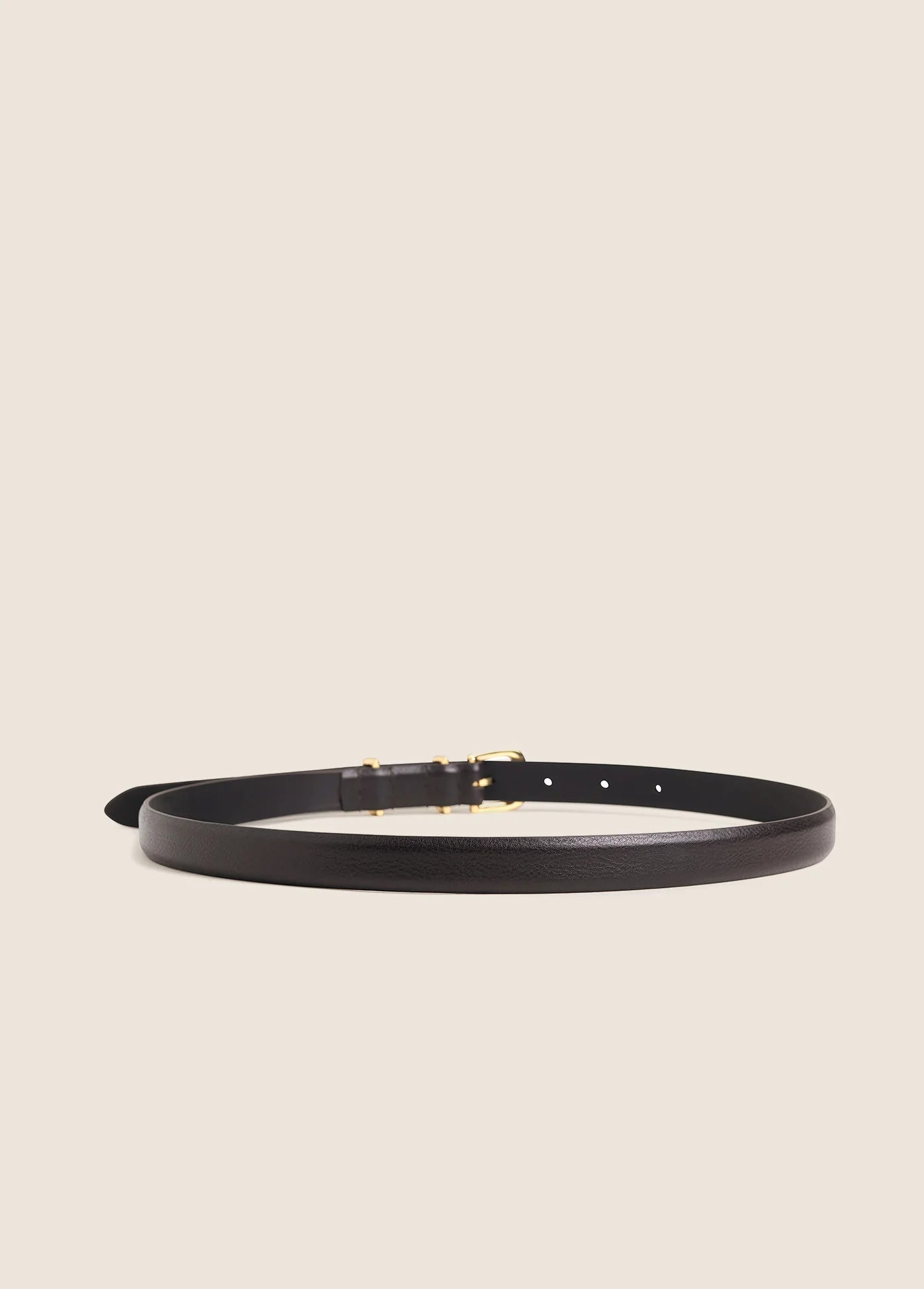 Skinny Jordan Belt Brown/Gold