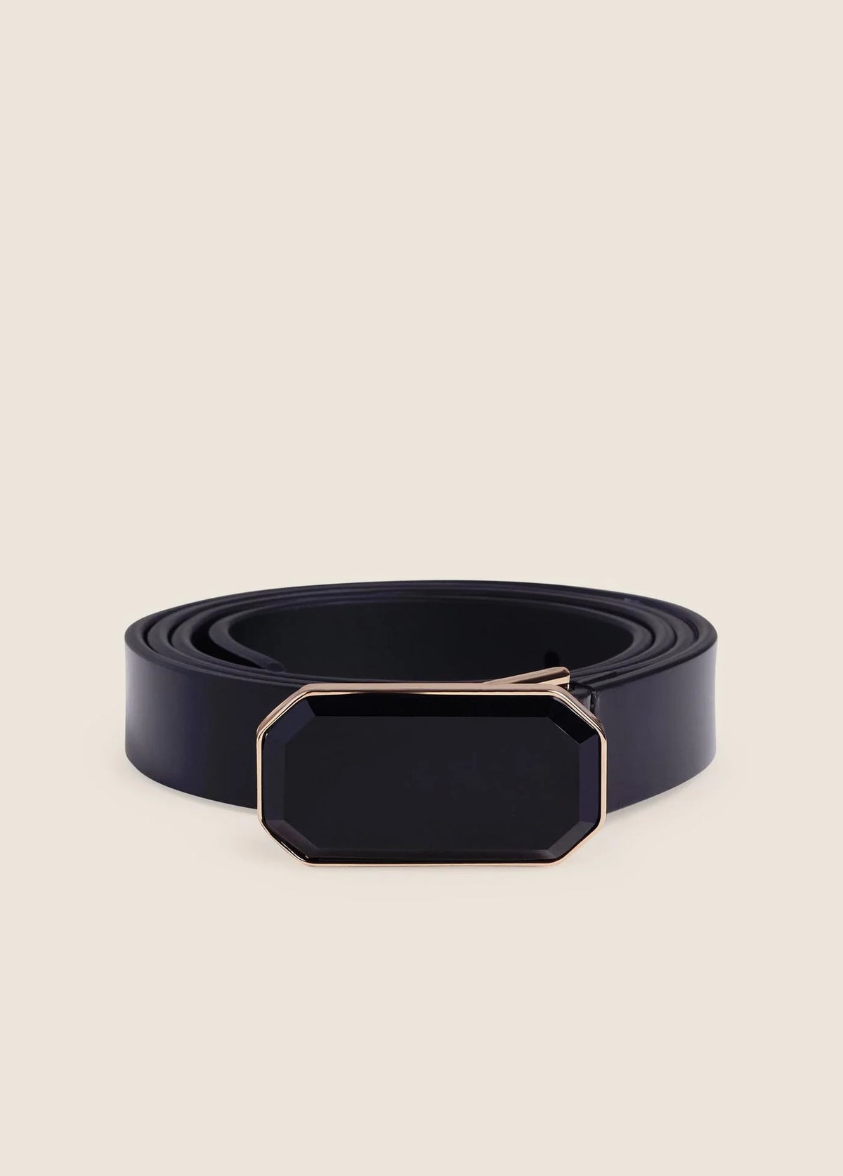 Cocktail Belt Black Antique Brass