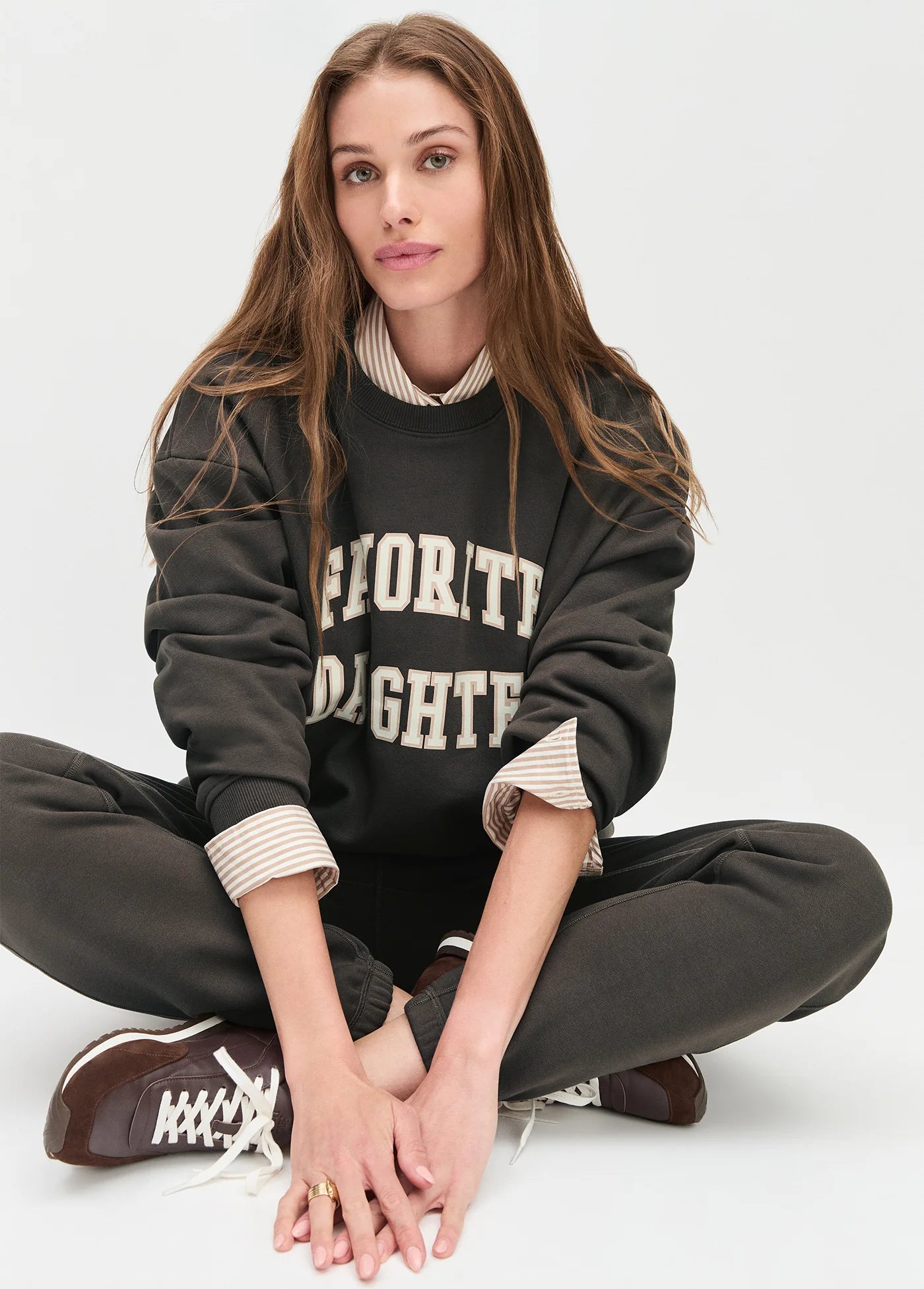Collegiate Sweatshirt Coffee