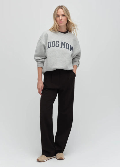 The Dog Mom Sweatshirt Heather Grey
