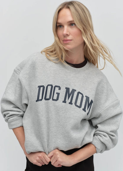 The Dog Mom Sweatshirt Heather Grey