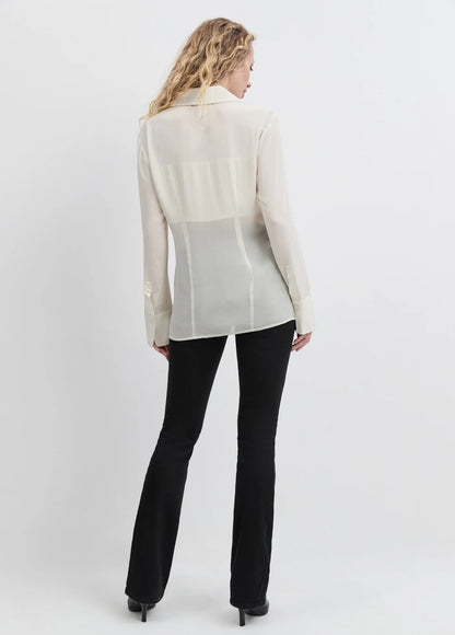 The Sheer Sophistication Top Ivory