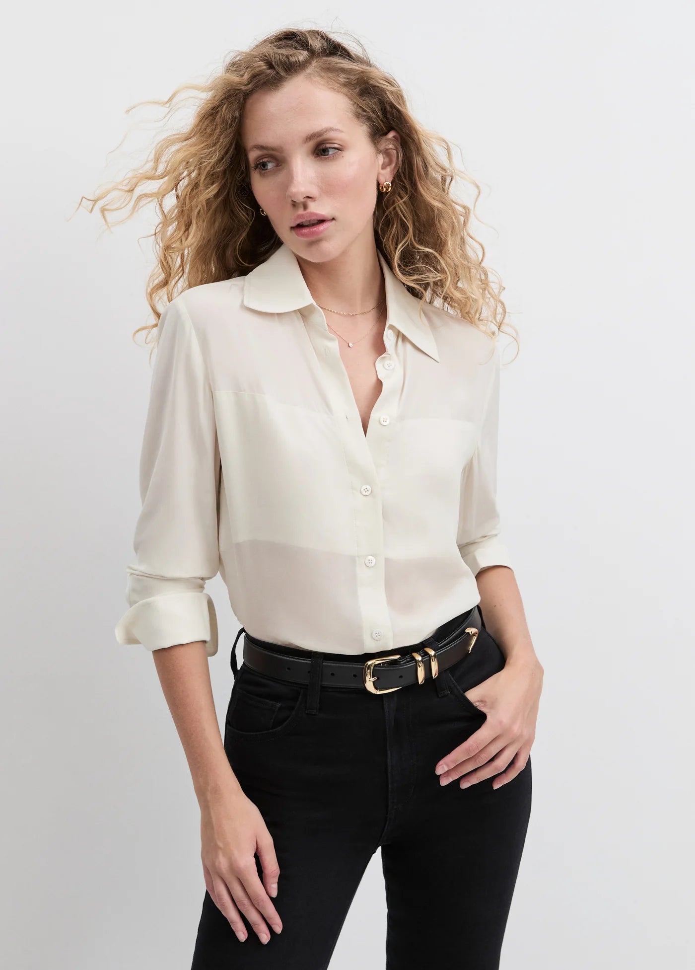 The Sheer Sophistication Top Ivory