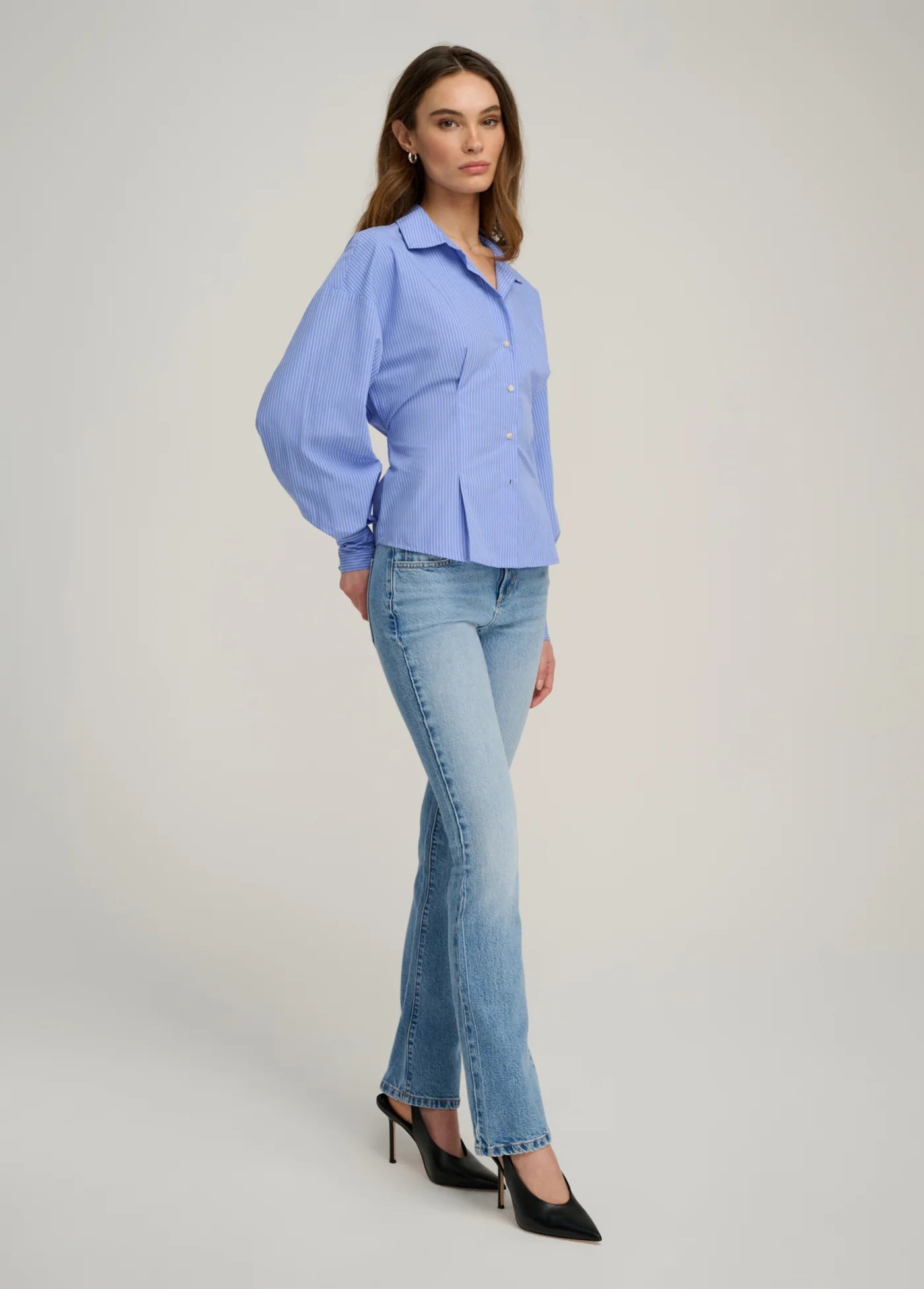The Back Story Shirt Blue/White Stripe