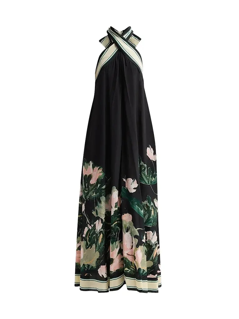 Garie Maxi Dress Water Lily