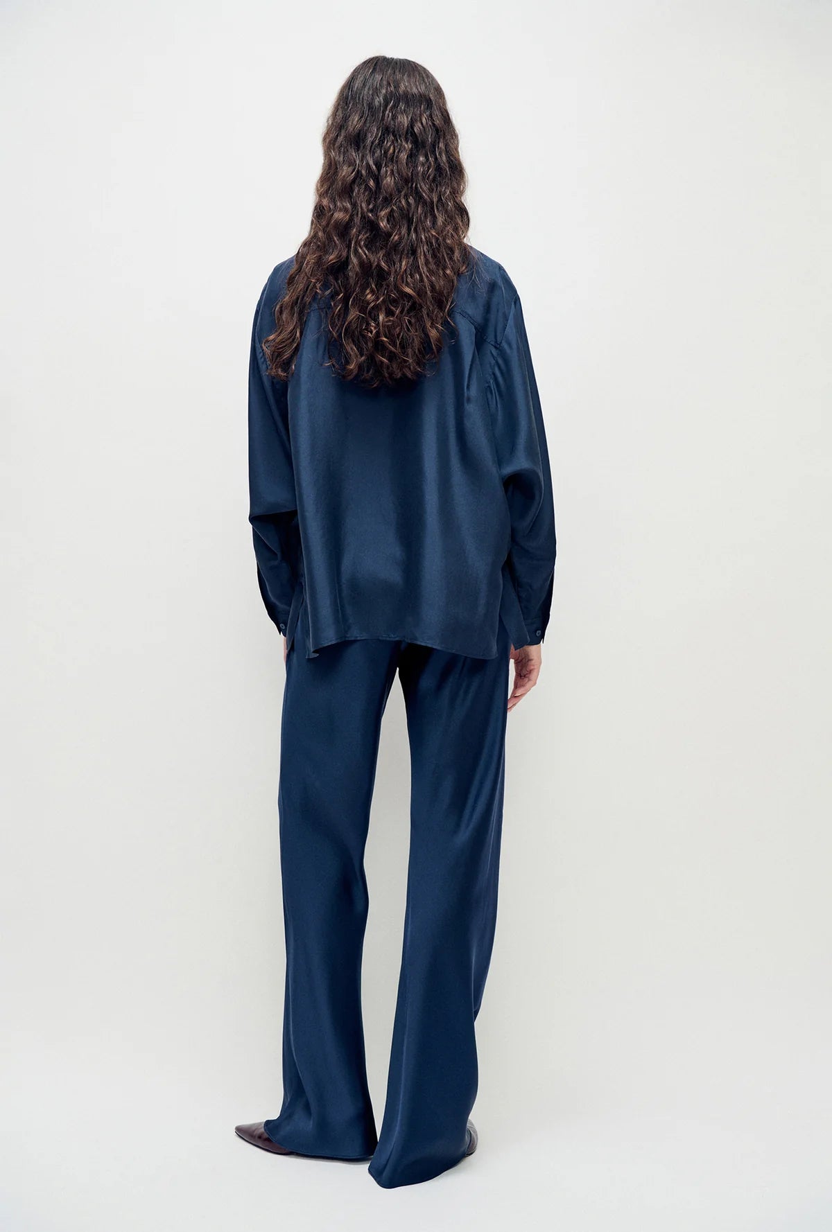 Bias Cut Pants Midnight