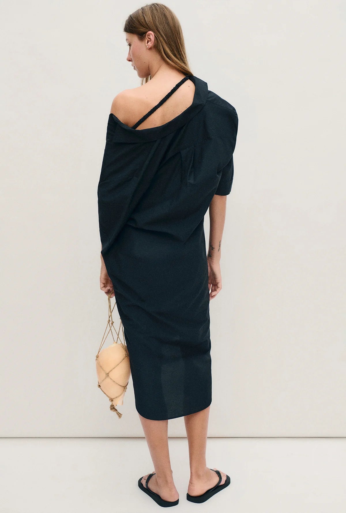 Boyfriend Shirt Dress Black