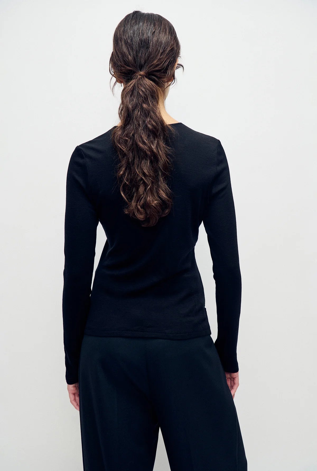 Merino Cardigan Black