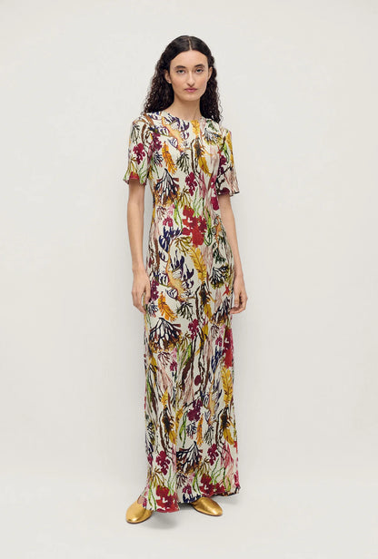 Short Sleeve Bias Dress Planktonic