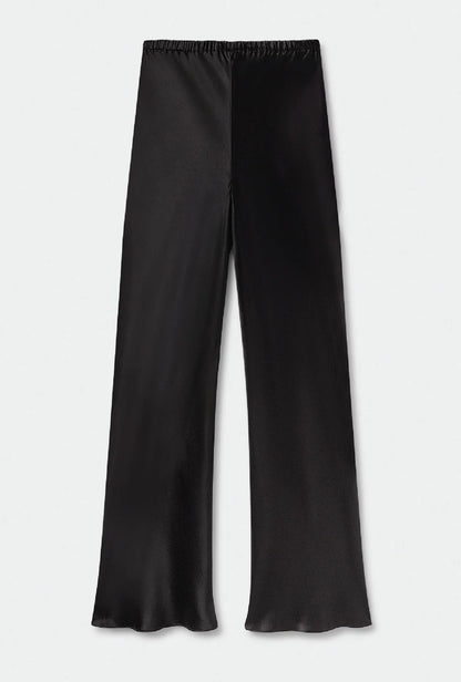 Bias Cut Pants - Black