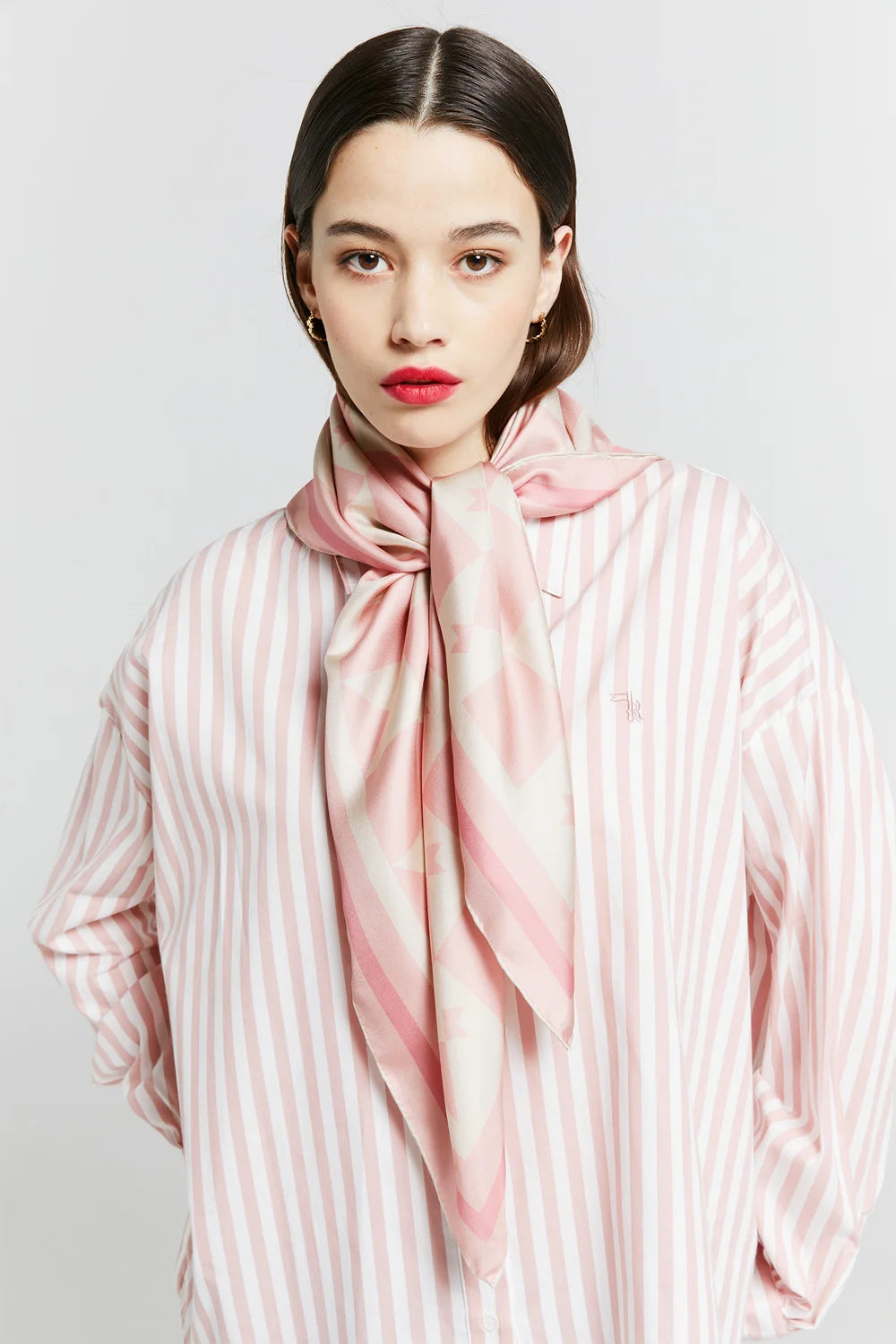 Monogram Classic Scarf Pink