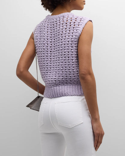 Tape Yarn Sweater Vest