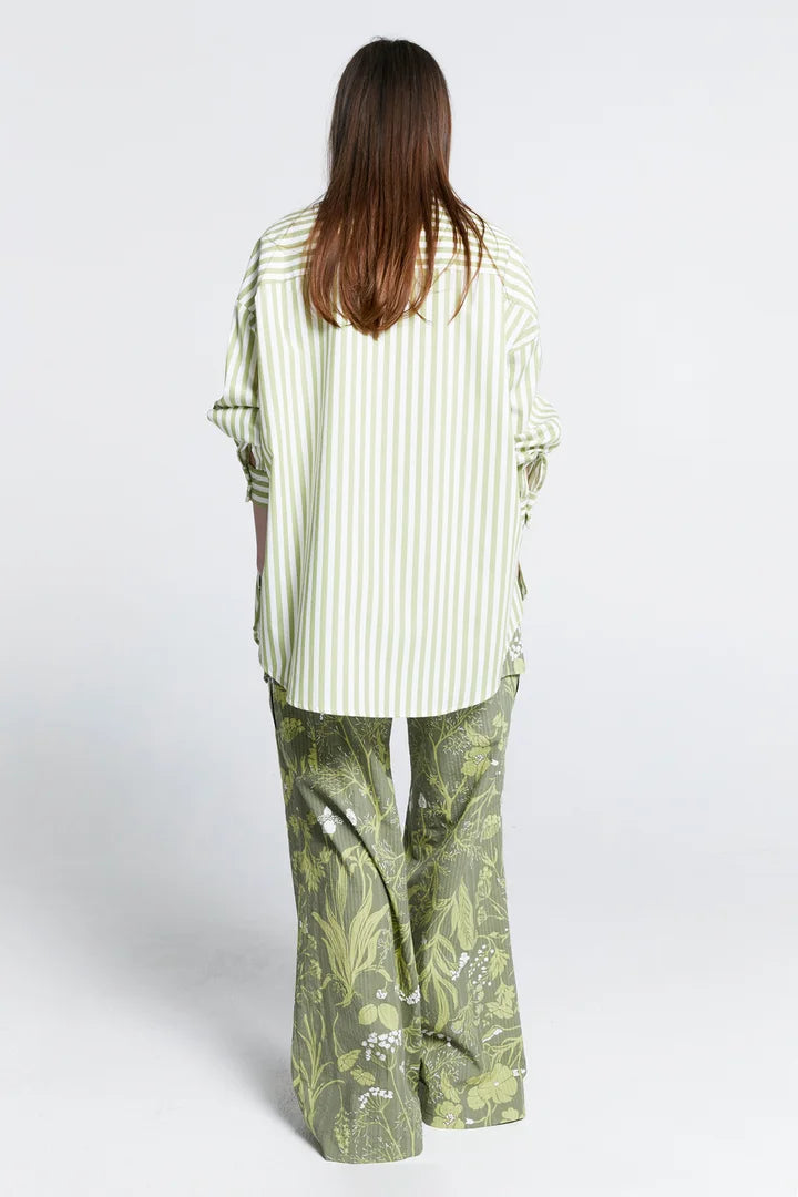 Oversized Walker Shirt - Apple Stripe