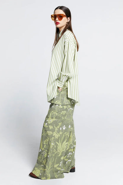 Oversized Walker Shirt - Apple Stripe