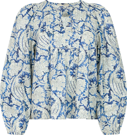 Brea Long Sleeve Blouse Ciel