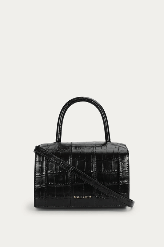 Mr Jagger Black Crocotile