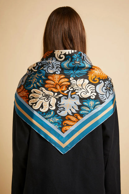 Tapestry Floral Classic Scarf - Jewel Multi