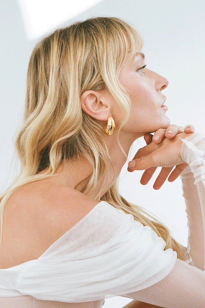 Blob Earrings - Gold