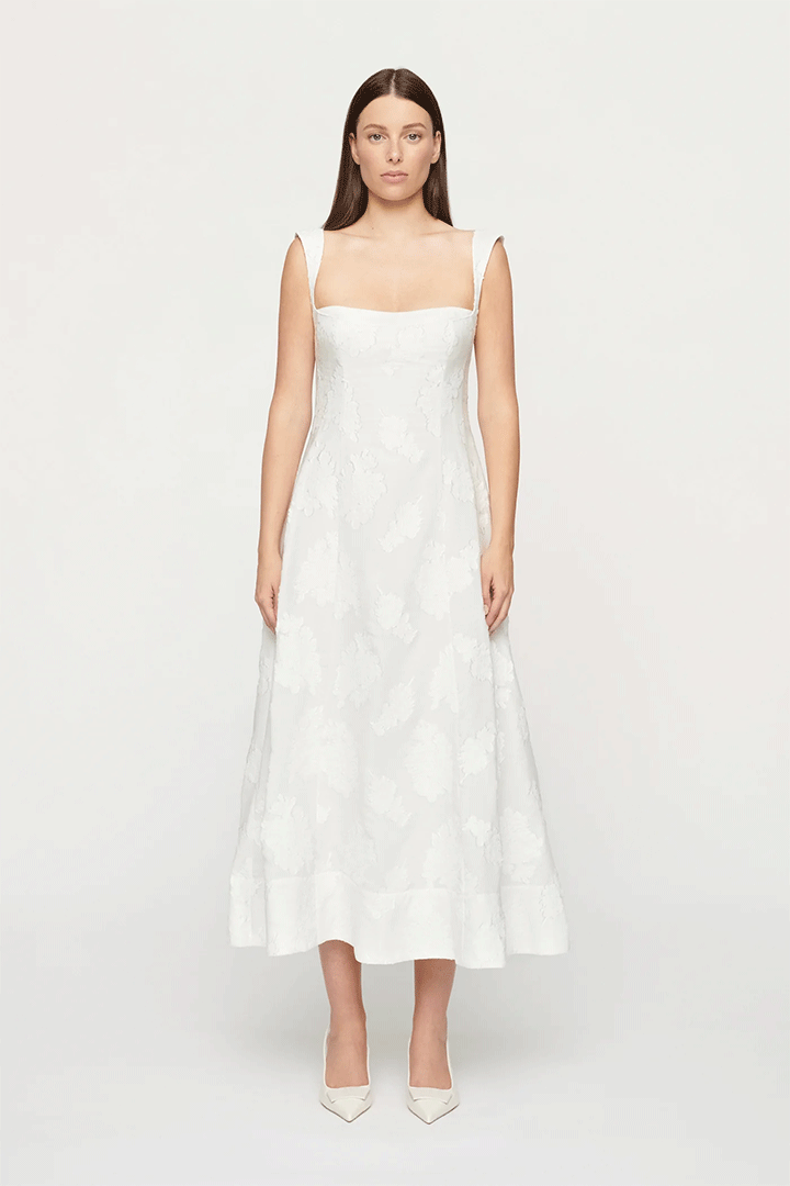 Emilia Dress Cloud Jacquard