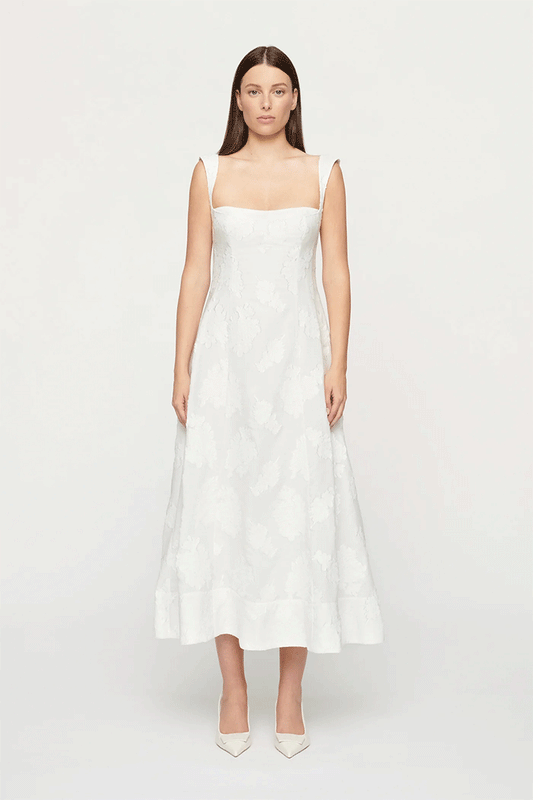 Emilia Dress Cloud Jacquard