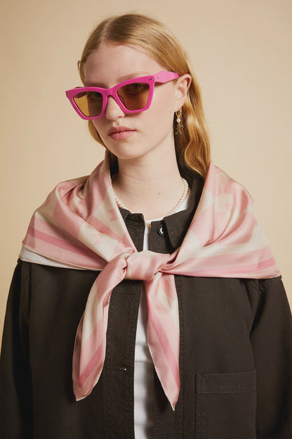 Monogram Classic Scarf Pink